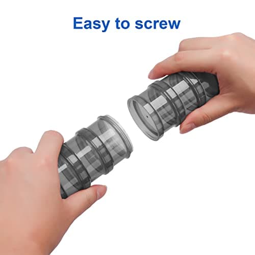 2 Pack 7 Day Pill Organizer Case Stackable Weekly Supplements Vitamins Pills Holder Dispenser Large Translucent Black with Extra Lid 5