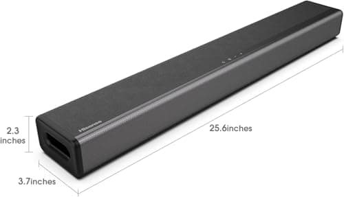 Hisense HS214 2.1ch Sound Bar with Built-in Subwoofer, 108W, All-in-one Compact Design, Bluetooth, Roku TV Ready, HDMI ARC/Optical/AUX/USB, Black (Renewed) 8