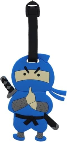 Ninja Boy Luggage Tag Cute Suitcase Label