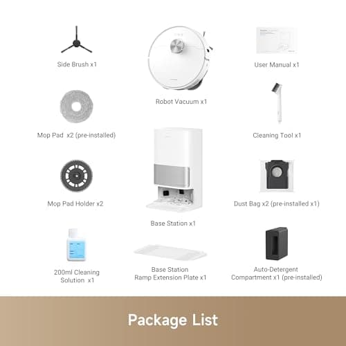 DREAME L10s Ultra Gen 2 Robot Vacuum and Mop, 10,000Pa Suction, MopExtend Tech, All-in-One Base Station, 75 Days Auto-Empty, Mop Self-Washing&Drying, Smart Obstacle Avoidance, Carpet Cleaning 8