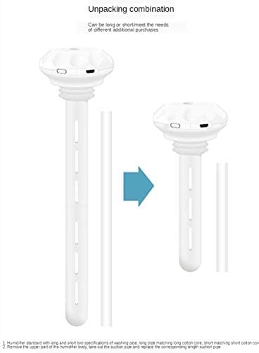 USB Cool Mist Humidifier-Portable Mini Air Humidifier for Bedroom Desk Car Travel Office Baby With Adjustable Length 9