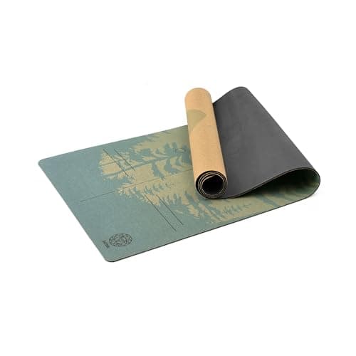 Satori Concept Cork Yoga Mat with Natural Rubber Base, Extra Size, Thickness and Support, Excellent Cushion & Grip, Non-Slip, Non-Toxic, Sweat-Resistant, Sustainable, Eco-friendly Exercise Mat (Mountain, Standard 72 x 26 x 4mm) 5