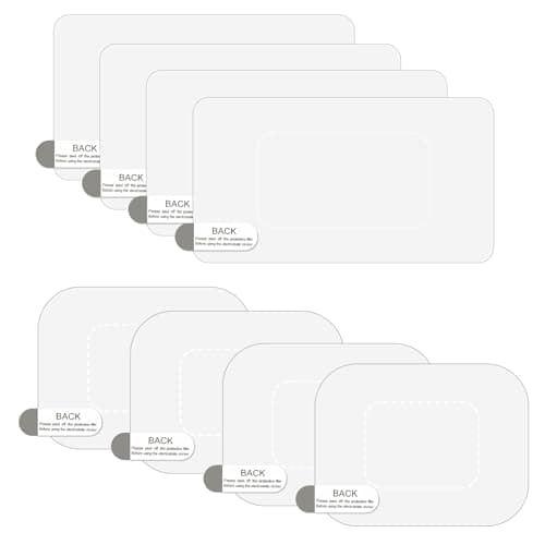 8Pcs Dashcam Windshield Sticker Electrostatic Film Transparent Sticker to Prevent Scratching and Falling, Durable and Reusable Dash Cam Stickers for Mounting Dash Cam