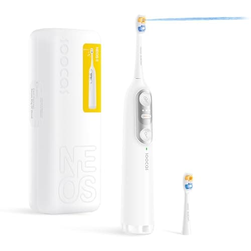 Soocas NEOS II - Sonic Electric Toothbrush and Water Flosser, Cordless Oral Irrigator, Electric Toothbrush for Adults, Portable Water Flosser, Superior Plaque Removal, Pearl White