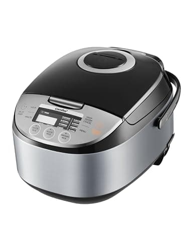 COMFEE' Rice Cooker 12 Cups Cooked/6 Cups Uncooked, Portable Non-Stick Rice Maker, Japanese Rice Cooker with Fuzzy Logic Technology, 24-Hour Timer Delay, 11 Presets, Steamer, Fast Cooker, Grain Cooker, Black