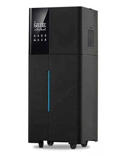 LACIDOLL Humidifier Large Room,26L/6.8Gal Whole House Humidifiers for Home 3000 sq.ft,1800ml/H Cool Mist Humidifier Baby, Top Fill Humidifiers for Bedroom Plant with 360° Nozzle & Extension Tube,Black