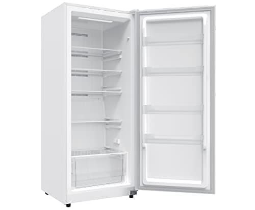 Hamilton Beach HZ4941 14 cu ft Upright Convertible Fridge/Freezer-Frost Free-Reversible Door-Removable Glass Shelves-LED Interior Light, White 6