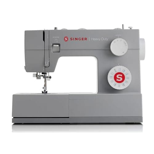SINGER Heavy Duty 4423 High Speed Sewing Machine with Accessory Kit | Strong Motor with Enhanced Piercing Power, 97 Stitch Applications, Full Metal Frame, 1-Step Buttonhole & LED Light, Grey