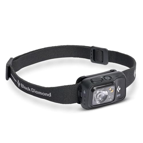 BLACK DIAMOND Spot 400 Headlamp | 400 Lumens Brightness, Dimmable | Waterproof & Durable | 3X AAA Battery Operated (Included) | Black