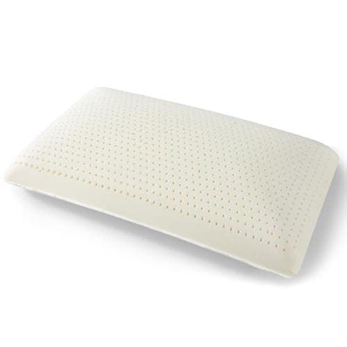 YFICBIK Talalay 100% Natural Premium Latex Pillow,Bed Pillow for Sleeping with Removable Cotton Cover, Helps Relieve Pressure, Breathable, Pressure Relief, Durable, Best Gift (Standard (Medium))