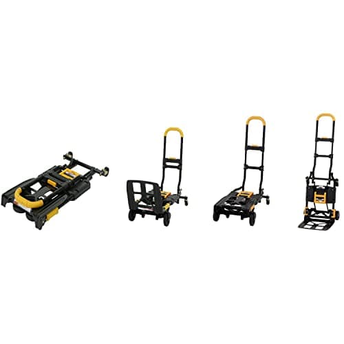 COSCO 12225YGB1E 2-in-1 Folding Hand Truck, 300 lb. Capacity, Multi-Position with Extendable Handle, Black/Yellow 6