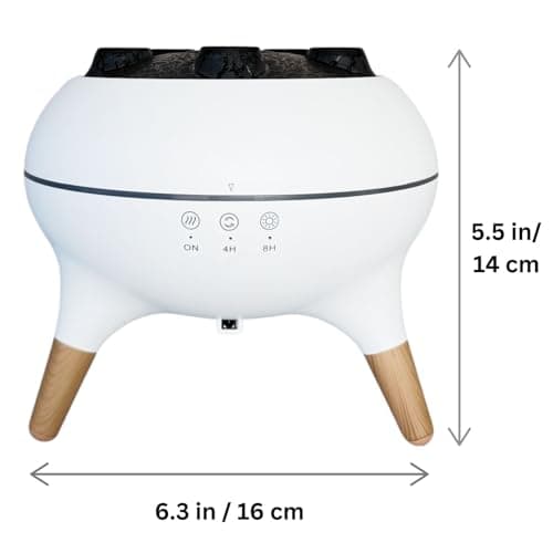 Essential Oil Diffuser by JOYFULNEST CO. – Dancing Jellyfish Aromatherapy Diffuser with 7 LED Lights, 2 Mist Modes, Remote Control and Auto-Off Timer for Bedroom, Office, & Home Décor, Humidifier 6