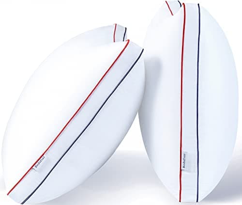 Bedufsar Bed Pillows for Sleeping, Queen Size Pillows Hotel Quality Set of 2, Fluffy and Supportive Gusseted Pillows for Side and Back Sleepers, Cooling Down Alternative Soft Pillow (20x30 in)