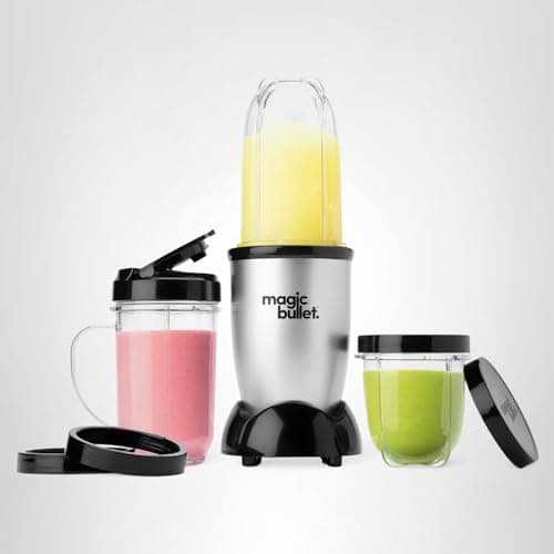 Magic Bullet Blender, Small, Silver, 11 Piece Set 10
