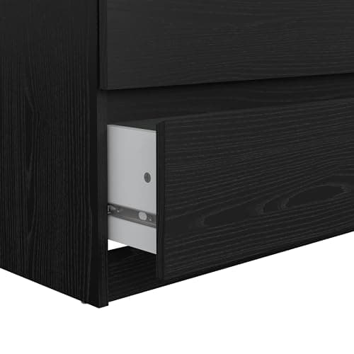 6 Drawer Double Dresser, Black Woodgrain 10