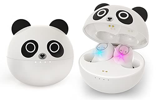 AMAFACE Kids Wireless Earbuds Cute Panda Bluetooth Earbuds with mic Charging Case 36H Playtime 3D Stereo Headphones IPX6 Waterproof Sport in-Ear Headphones for Kids Adult