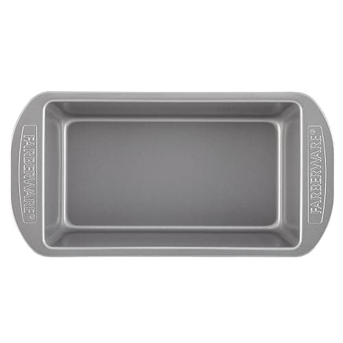 Farberware Nonstick Bakeware 9-Inch x 5-Inch Loaf Pan, Gray 12