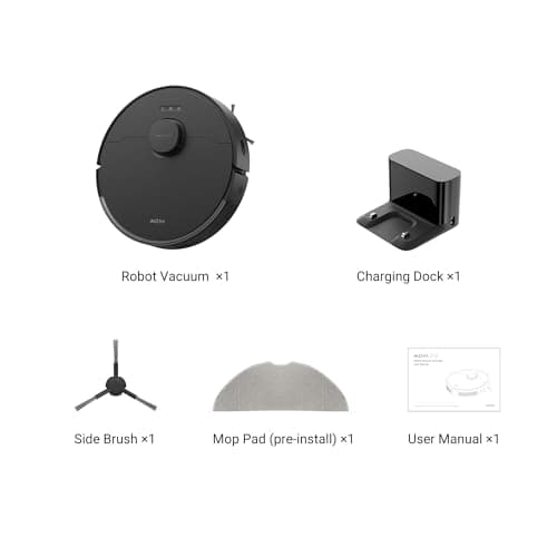 Mova S10 Robot Vacuum Cleaner with 7000Pa Suction, 260 Mins Run Time, Liftable Brush, Self-Charging Robotic Vacuum Cleaner for Home, Pet Hair, Hard Floors, App & Voice Control 8