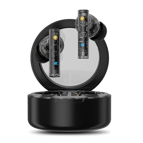 KZ Carol True Wireless Earbuds, Bluetooth 5.3 HiFi Deep Bass Stereo Headphones, Hybrid Active Noise Cancelling in Ear Earphones, IPX5 Waterproof Ear Buds, 6HD Mics for AI Clear Calls
