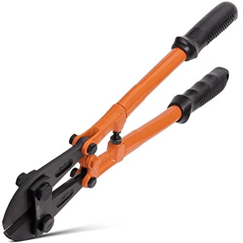 KSEIBI 141575 Small Bolt Cutters 14 inch, Heavy Duty Chrome Vanadium Wire Bolt Cutter with Soft Grip Ergonomic Handle, Ideal for Cutting Small Fences, Steel Wire, Chains, Screws, Locks, and Rivet 9