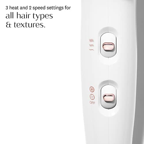 T3 Fit Compact Hair Dryer, White/Rose Gold, 1 Count 7