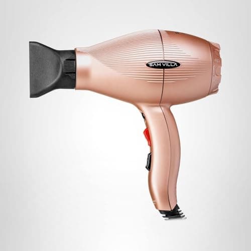 Sam Villa Lightweight & Quiet Ionic Professional Hair Dryer With Variable Speed & Temperature, Rose Gold 8