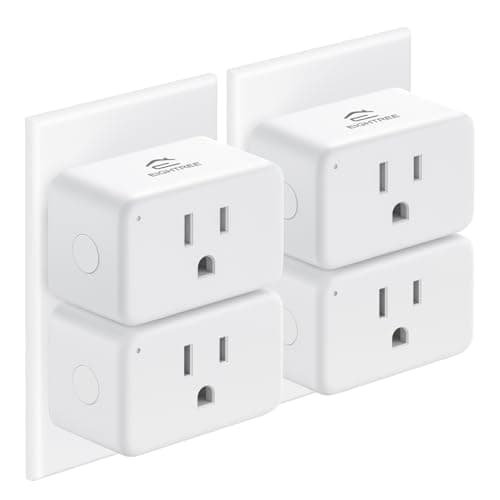 EIGHTREE Smart Plug 15A, Smart Plugs That Compatible with Alexa & Google Home & SmartThings, No Hub Required, WiFi Outlet with Remote Control, Timer & Schedule, 2.4GHz WiFi Only, 4 Packs