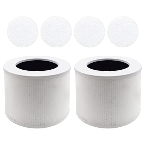 Air Purifier Replacement Filter Core Mini-RF Compatible with LEVOIT Air Purifier Core Mini (2 Filters+4 Aroma Pads) 8