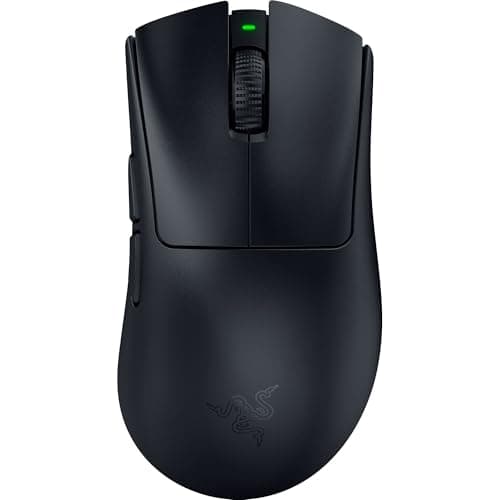 Razer DeathAdder V4 Pro Wireless Gaming Mouse: 56g Lightweight - HyperSpeed Wireless Gen-2 - Optical Scroll Wheel - Optical Switches Gen-4 - Focus Pro 45K Sensor Gen-2 - Up to 150 Hr Battery - Black