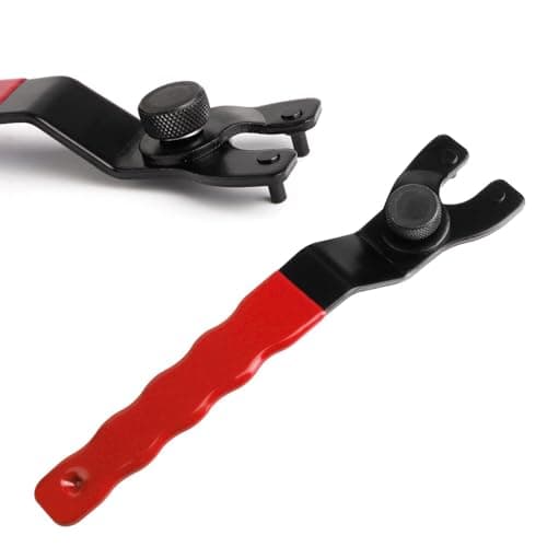 Golden Pearl Pin Spanner,Spanner Wrench for Grinder,Adjustable Pin Wrench for Angle Grinder Machine(Red)