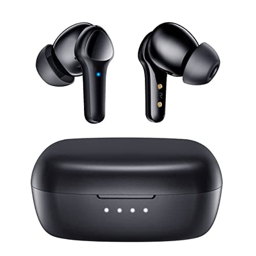 Wireless Earbuds,Bluetooth 5.3 Ear buds Immersive Sound Hi-Fi Stereo IPX8 Waterproof Headsets Premium Deep Bass Headphones with 4 Mics Call Noise Cancelling Earphones for iOS,Android,Workout - Black