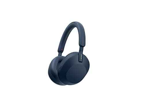 Sony WH-1000XM5 Noise Canceling Wireless Headphones - 30hr Battery Life - Over-Ear Style - Optimized for Alexa and Google Assistant - Built-in mic for Calls (Blue) - International Version No Warranty