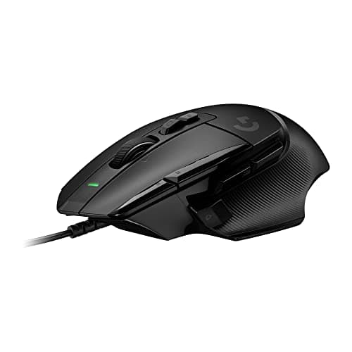 Logitech G502 X Wired Gaming Mouse - LIGHTFORCE Hybrid Optical-Mechanical Primary switches, Hero 25K Gaming Sensor, Compatible with PC - macOS/Windows - Black (Renewed)