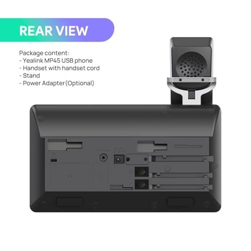 Yealink MP45 Microsoft Teams Certified USB Desk Phone,Cost-Effective Alternative to MP50,NOT SIP/VoIP Phone | Plug&Play via USB-A/C Cable | Powered by Computer | Dedicated for Teams & Skype 9
