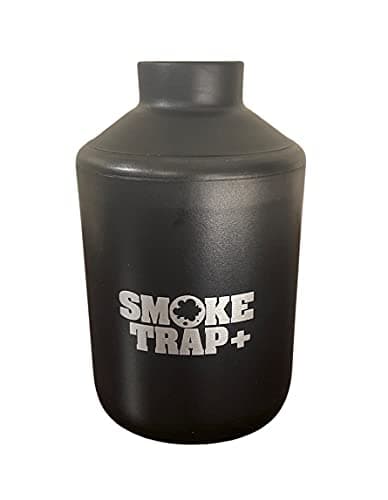 Smoke Trap + | Personal Air Filter (Sploof) - Replaceable Filters - Long Lasting Smoke Filter 500+ Uses With Easy Exhale - Filters Have Zero Plastic Waste - (Black)