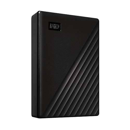 WD 5TB My Passport, Portable External Hard Drive, Black, backup software with defense against ransomware, and password protection, USB 3.1/USB 3.0 compatible - WDBPKJ0050BBK-WESN 5