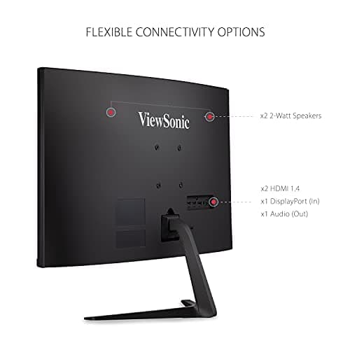 ViewSonic VX2718-PC-MHD 27 Inch Curved 1080p 1ms 180Hz Gaming Monitor with FreeSync Premium, Eye Care, HDMI and Display Port 7
