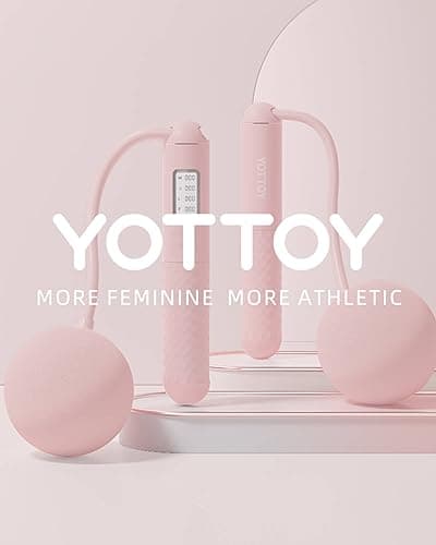 Jump Rope-Cordless & Corded Adjustable Jump Rope for Fitness with Large Ball for Home Gym & Travel for Men and Women (norope-pink) 8