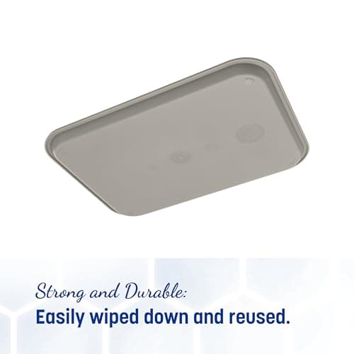 Carlisle FoodService Products CT121623 Café Standard Cafeteria / Fast Food Tray, 12" x 16", Gray 6