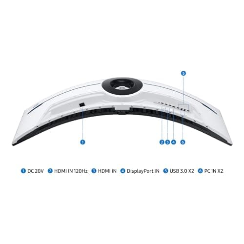 Samsung 57" Odyssey Neo G9 Series Dual 4K UHD 1000R Curved Gaming Monitor, 240Hz, 1ms with DisplayPort 2.1, Quantum Mini-LED, DisplayHDR 1000, AMD FreeSync Premium Pro, LS57CG952NNXZA, 2023 (Renewed) 6