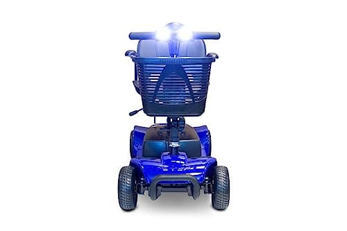 Deluxe Scooters Portable Scooter: 300 Lb Capacity, Long-Distance Mobility Scooter, Comfort Seating, LED Illumination - 10 Mile Range (Deluxe Blue) 9