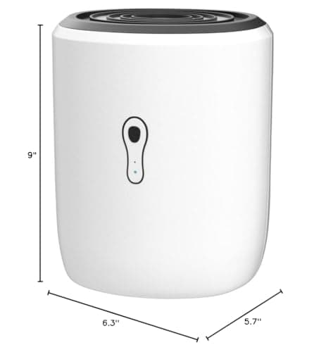 Posdry Dehumidifiers for Home 27oz(800ml) Small Auto Shut off Dehumidifiers with Drain Hose,Portable Ultra Quiet Mini Dehumidifier Effective for Bathroom, Basement, Garage, RV, Gun Safe, Closet 8