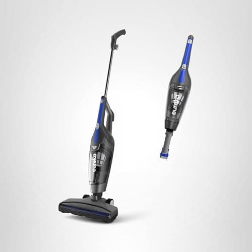 Eureka Corded Stick Vacuum Cleaner for Home Pet Hair, Lightweight Stick Vacuum Cleaner with Powerful Suction for Carpet Tile and Hard Floor, Blue, 3-in-1 Handheld Vac NES312 8