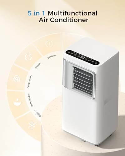 Portable Air Conditioners 16,000 Btu AC Unit 5 in 1 Wifi Smart Air Conditioner with APP, Fan & Dehumidifier, Remote, 24H, Window Kits Included Cooling for Large Room Indoor 5