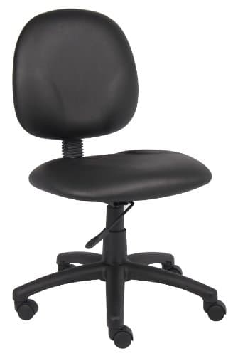 BOSS Office Products Dimond Task Chair Without Arms in Black, Mid-Back (B9090-CS)