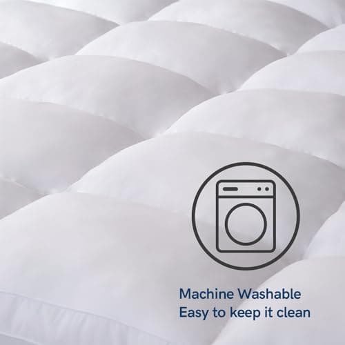 ELEMUSE Cooling Twin XL Mattress Topper for College Dorm, Thick Extra Long Twin Mattress Pad Cover, Plush Breathable Pillowtop with 8-21 Inch Deep Pocket, Overfilled 3D Snow Down Alternative Filling 5