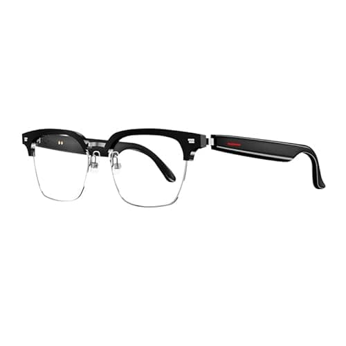 AI Translation Glasses, AI Translator Glasses Wireless Bluetooth Real-Time Translation, Smart Simultaneous Interpretation Glasses and Headphones, AI Smart Glasses Supports 144 Languages (Black)