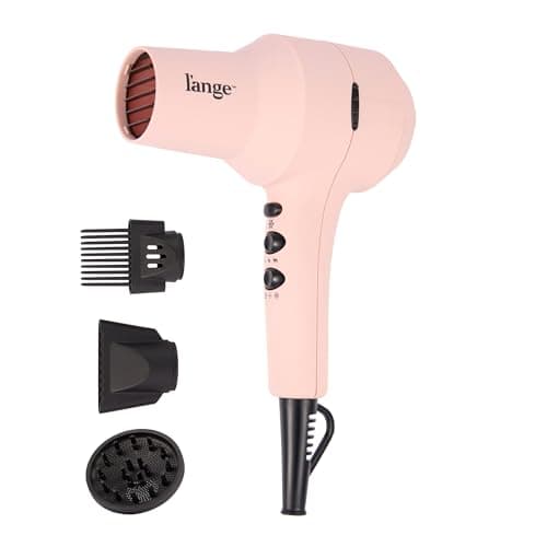 L'ANGE HAIR PowerStyle Turbo Ionic Hair Dryer | 1875 Watt Professional Blow Dryer with Diffuser & Concentrator | Multiple Heat & Speed Settings for Fast Drying | Salon-Grade Styling Tools, Blush