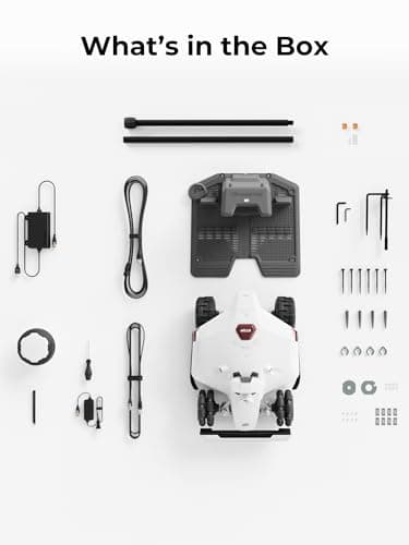 LUBA 2 AWD 5000 Robot Lawn Mower, Perimeter Wire Free Robotic Lawnmower for 1.25 Acres Lawn 80% Slope, Cut Height 1.0"-2.7", APP Control, Compatible with Alexa, All-Wheel Drive, Multi-Zone Management 9