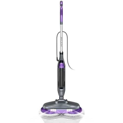BOJUK Scrubbing Steam Mop, 4 Cleaning Modes & LED Headlights, Steam Mops for Floor Cleaning
